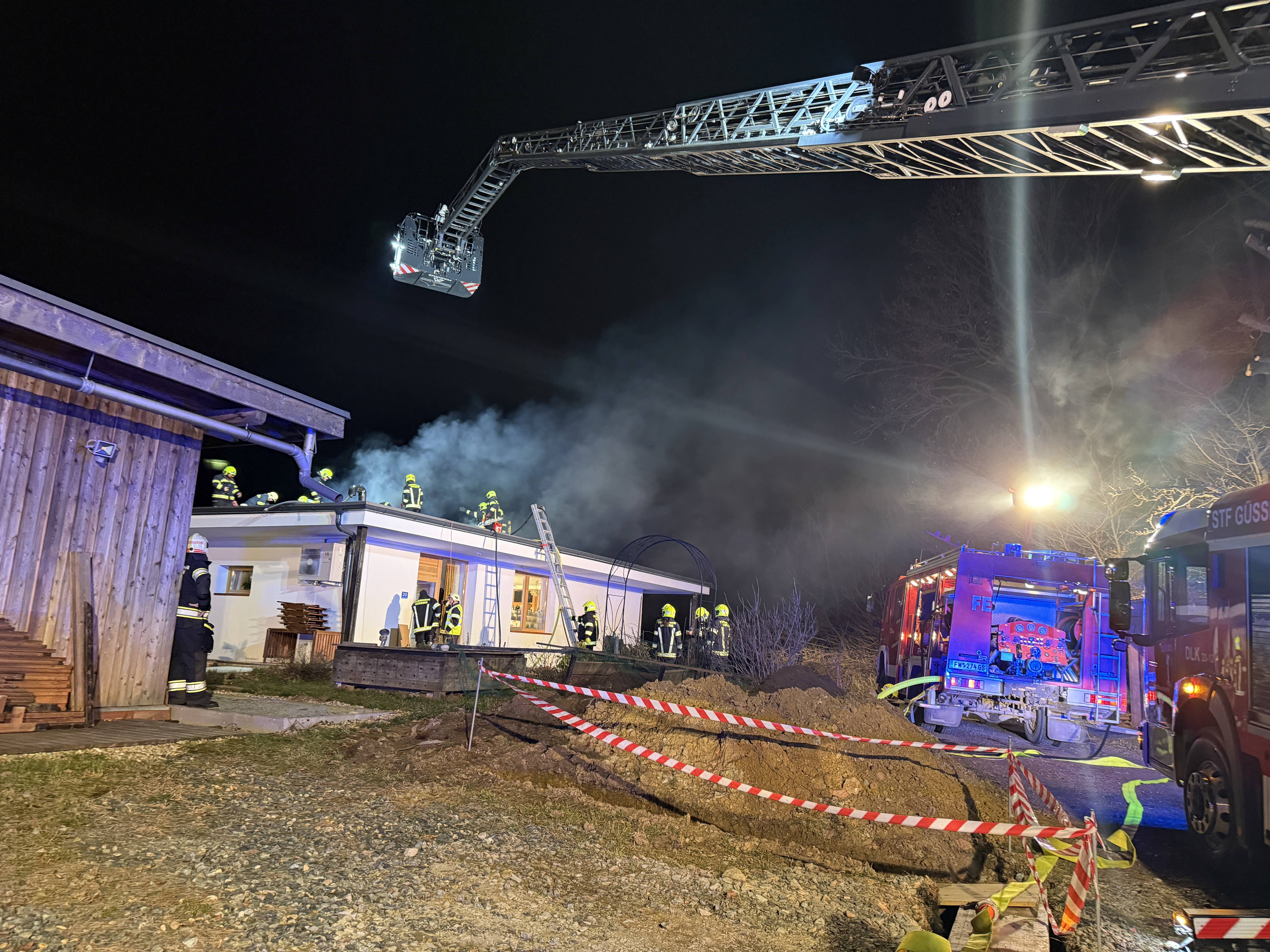 Drohneneinsatz - Gebäudebrand in Neustift bei Güssing